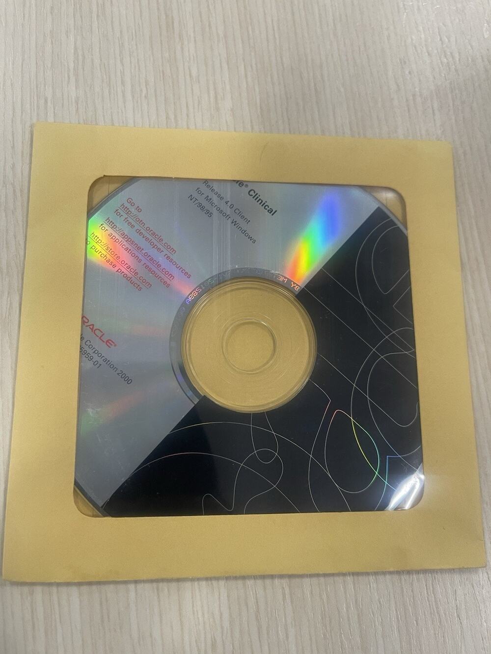 Vintage Oracle Clinical Release 4.0 Client CD-ROM Win NT 95 98 Rare